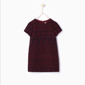 Zara Girls Jacquard Dress 13-14 Years